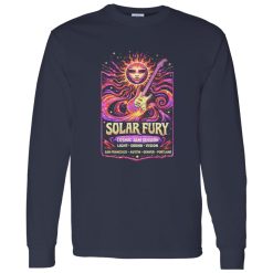 Solar Fury Psychedelic Jam Shirt With Bold Visual Impact