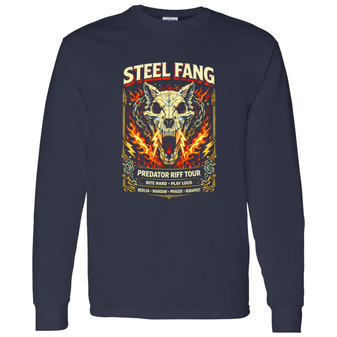 1062-10156-108621519 Steel Fang Hard Rock Predator Shirt