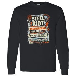 Steel Riot Underground Punk Gig Shirt – Raw Punk Energy in Every Detail