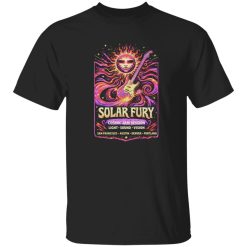 Solar Fury Psychedelic Jam Shirt With Bold Visual Impact