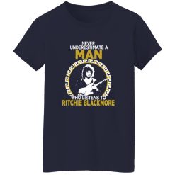 Never Underestimate A Man Who Listens To Ritchie Blackmore Shirt