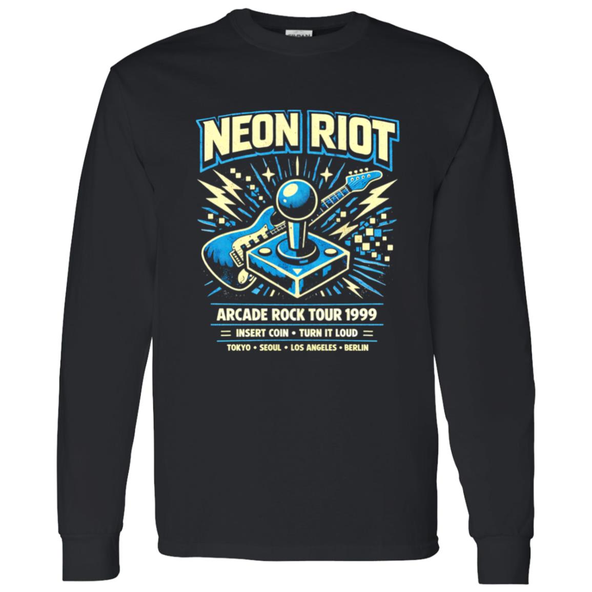 1062-10145-108623026 Neon Riot Arcade Rock Tour 1999 Shirt