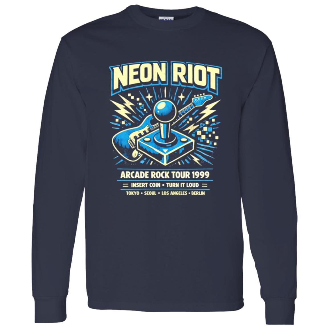 1062-10156-108623026 Neon Riot Arcade Rock Tour 1999 Shirt