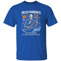 Hello Darkness Skeleton Guitar Gothic Rock Shirt