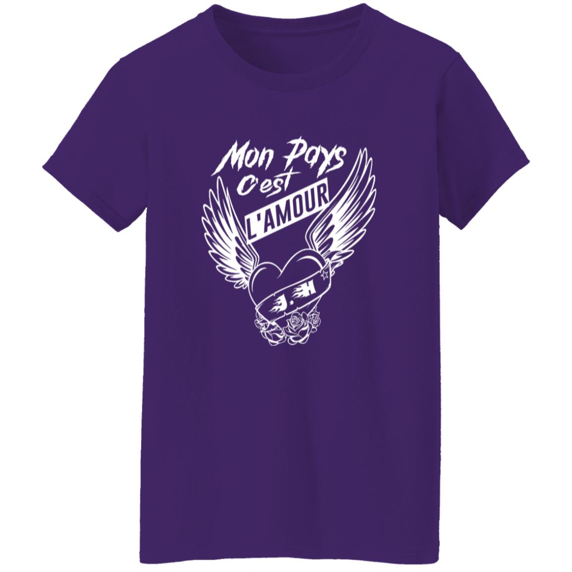 1054-10065-108623137 Mon Pays C-est Lamour Johnny Hallyday Shirt