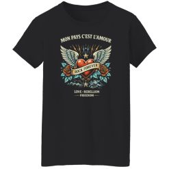 Mon Pays C’est L’Amour Rock Tribute Shirt