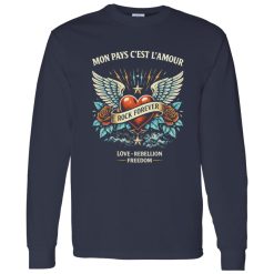 Mon Pays C’est L’Amour Rock Tribute Shirt