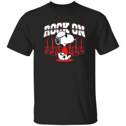 Rock On Snoopy Shirt With Long Lasting Print Quality