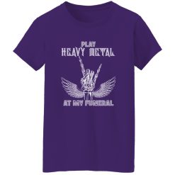 Play Heavy Metal At My Funeral Skeleton for Music Lover Shirt
