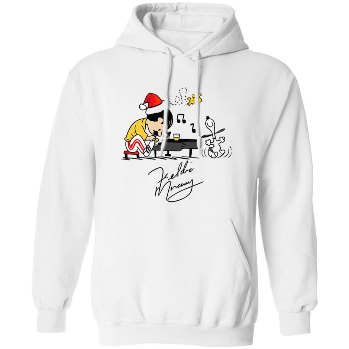 541-4744-108628754 Charlie As Freddie Mercury Playing Piano And Snoopy Woodstock Shirt