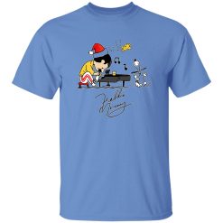 Charlie As Freddie Mercury Playing Piano And Snoopy Woodstock Shirt