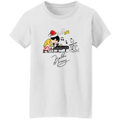 Charlie As Freddie Mercury Playing Piano And Snoopy Woodstock Shirt