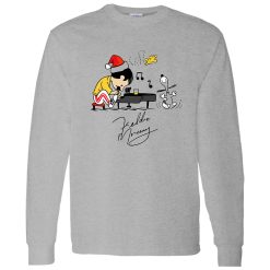 Charlie As Freddie Mercury Playing Piano And Snoopy Woodstock Shirt