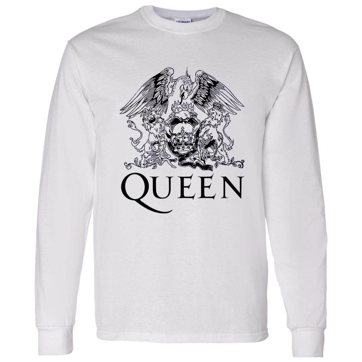 1062-10160-108628766 Queen Band Royal Crest Shirt – Iconic Rock Symbol Reimagined