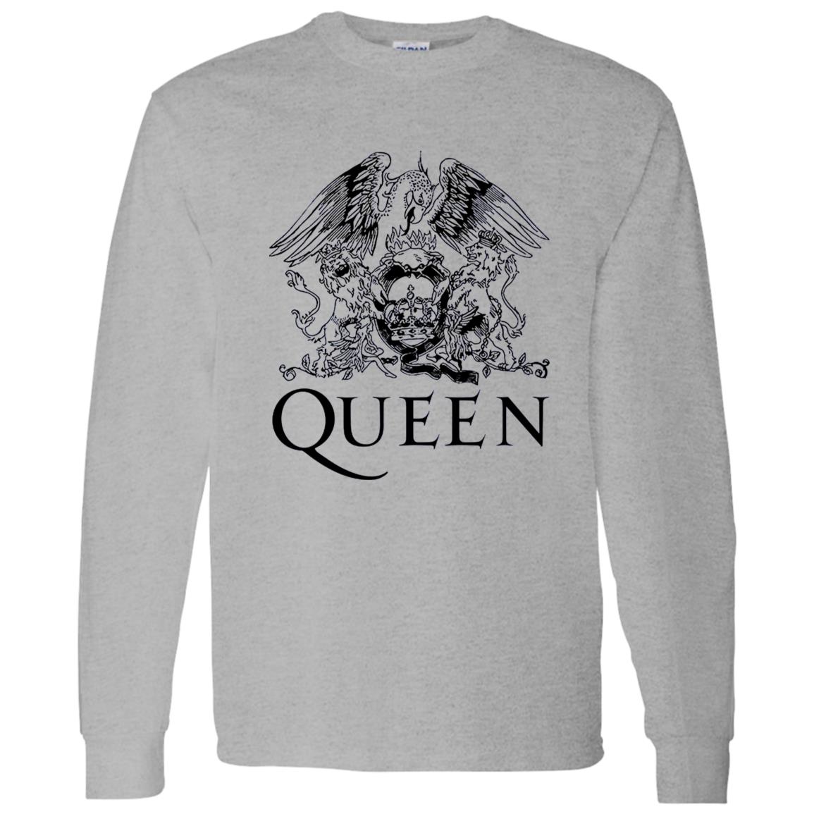 1062-10149-108628766 Queen Band Royal Crest Shirt – Iconic Rock Symbol Reimagined