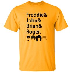 Queen Freddie John Brian And Roger Hair Shirt