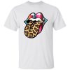 Rock N Roll Lips With Leopard Tongue for Music Lover Shirt