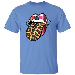 Rock N Roll Lips With Leopard Tongue for Music Lover Shirt