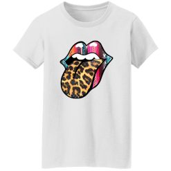 Rock N Roll Lips With Leopard Tongue for Music Lover Shirt