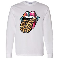 Rock N Roll Lips With Leopard Tongue for Music Lover Shirt