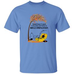 Snoopy Fall Sometimes I Need To Be Alone And Listen To Bruce Springsteen Shirt