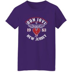 Bon Jovi New Jersey 1983 Heart Dagger Vintage Graphic Shirt – A Symbol of Arena Rock Identity