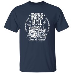 Built On Rock And Roll Vintage Drum Kit Rock Typography Shirt – A Culture Rooted Statement
