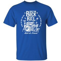 Built On Rock And Roll Vintage Drum Kit Rock Typography Shirt – A Culture Rooted Statement