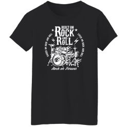 Built On Rock And Roll Vintage Drum Kit Rock Typography Shirt – A Culture Rooted Statement