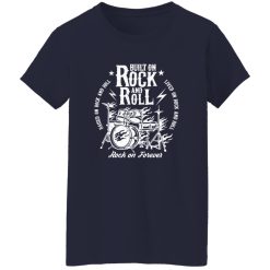 Built On Rock And Roll Vintage Drum Kit Rock Typography Shirt – A Culture Rooted Statement