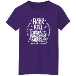 Built On Rock And Roll Vintage Drum Kit Rock Typography Shirt – A Culture Rooted Statement