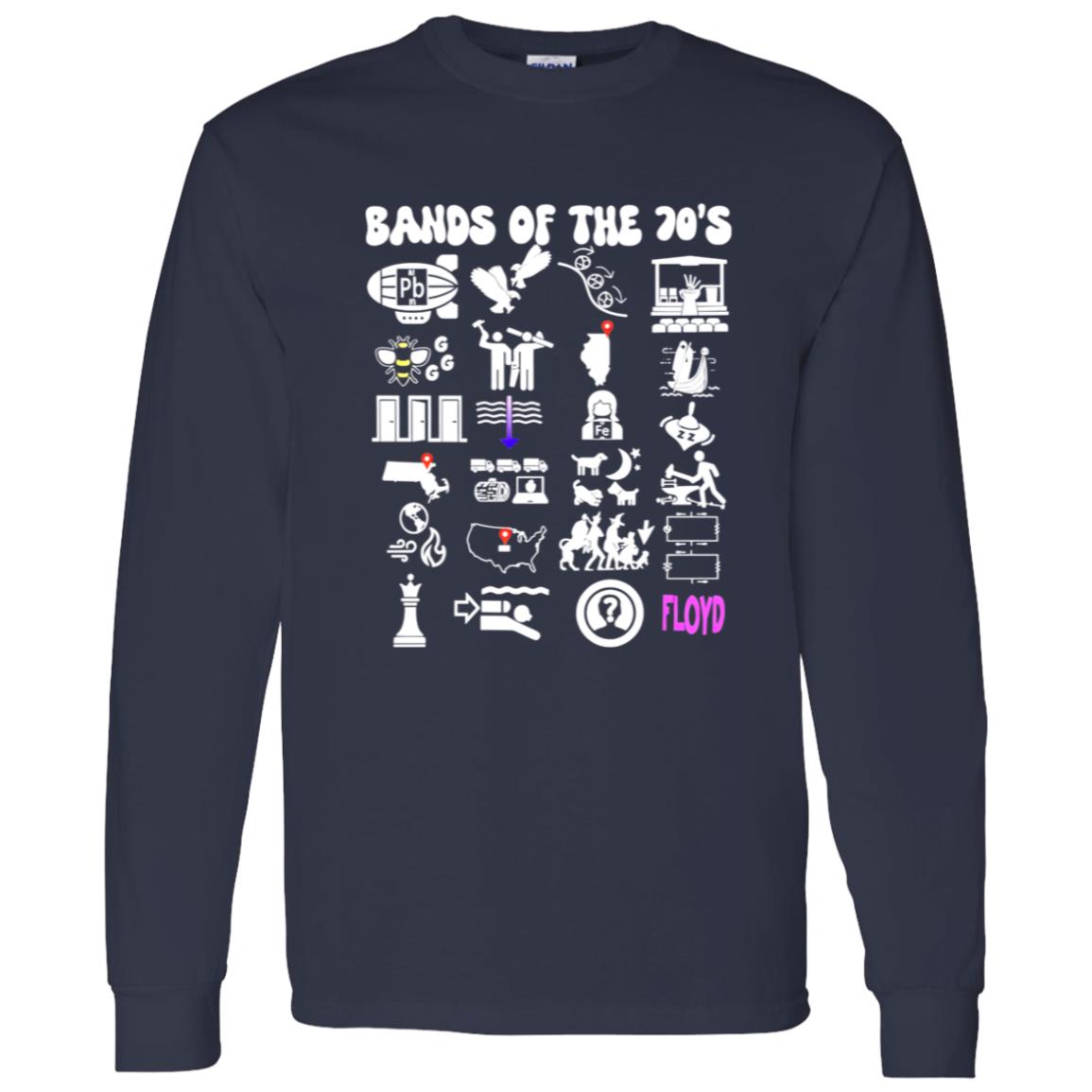 1062-10156-108650485 Bands of the 70s Rock Puzzle Icons Vintage Classic Rock Artwork Shirt – Styling Guide