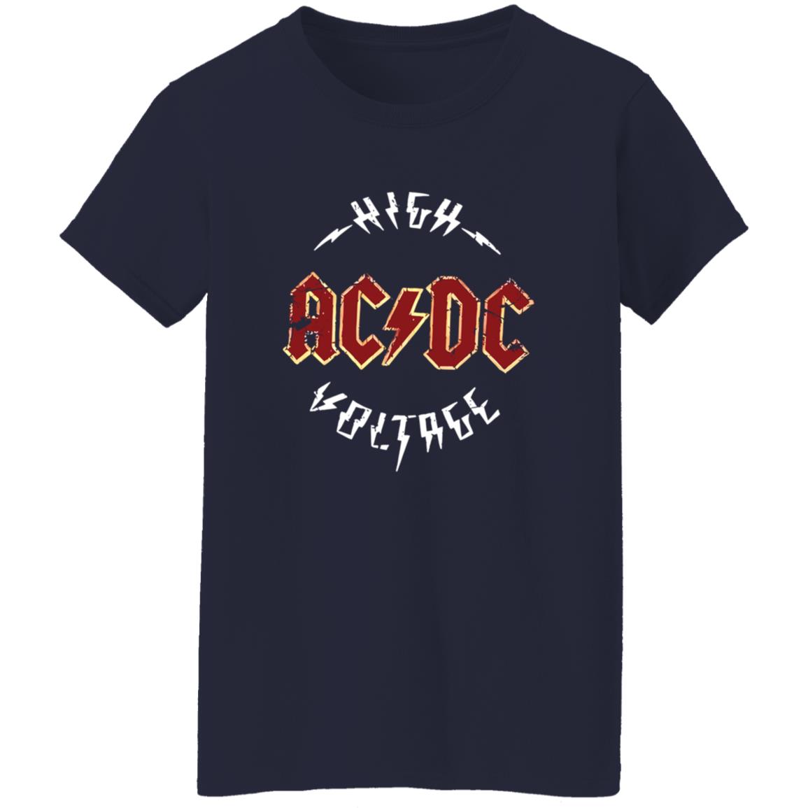 1054-10063-108650420 ACDC Lightning Logo Classic Rock Band Artwork Shirt – Bold Statement Design Breakdown