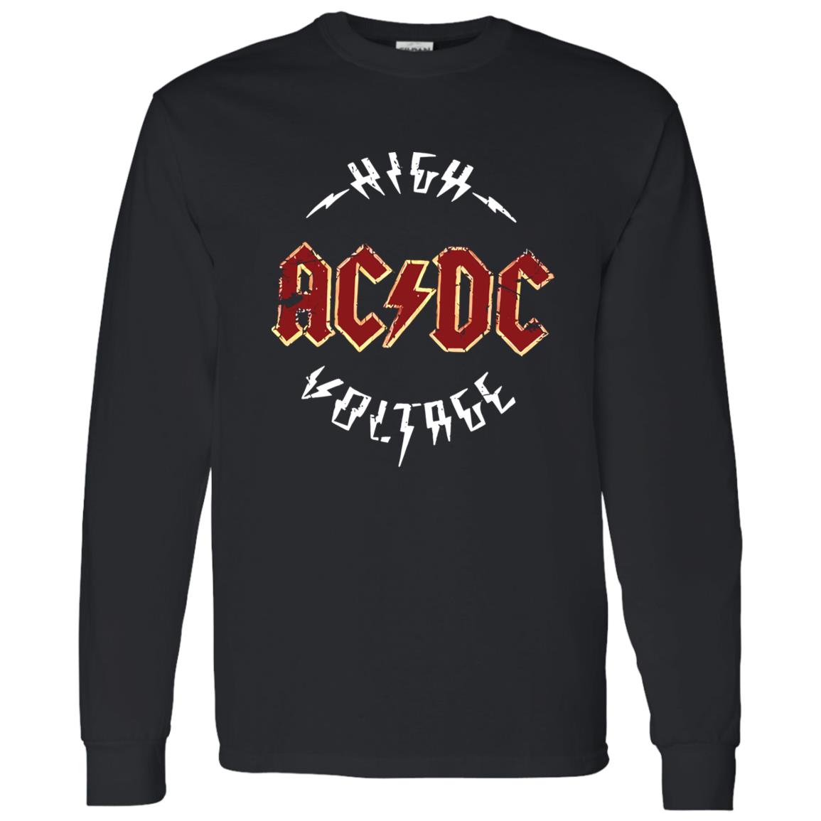 1062-10145-108650421 ACDC Lightning Logo Classic Rock Band Artwork Shirt – Bold Statement Design Breakdown