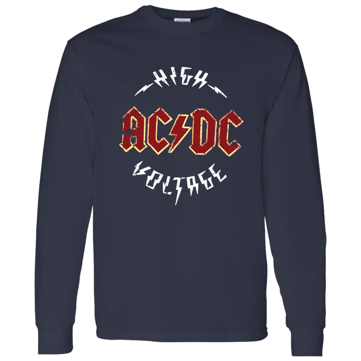 1062-10156-108650421 ACDC Lightning Logo Classic Rock Band Artwork Shirt – Bold Statement Design Breakdown