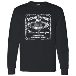 Allman Brothers Band 1969 Macon Georgia Vintage Southern Rock Typography Shirt