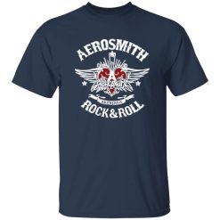 Aerosmith Winged Heart Rock and Roll Logo Artwork Shirt – Print Quality & Wear Performance