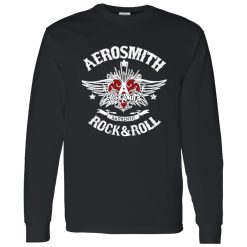 Aerosmith Winged Heart Rock and Roll Logo Artwork Shirt – Print Quality & Wear Performance