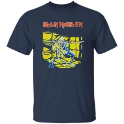 Iron Maiden Eddie Skeleton Neon Heavy Metal Artwork Shirt