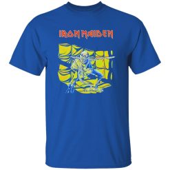 Iron Maiden Eddie Skeleton Neon Heavy Metal Artwork Shirt