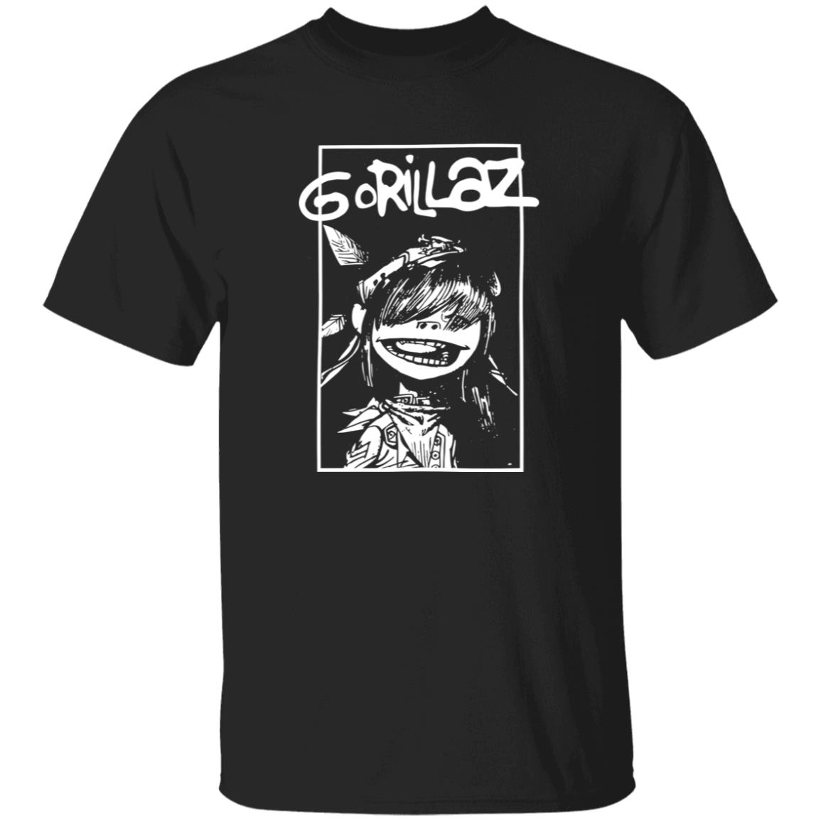 1049-9953-108654555 Gorillaz Cartoon Character Vintage Alternative Rock Band Artwork Shirt