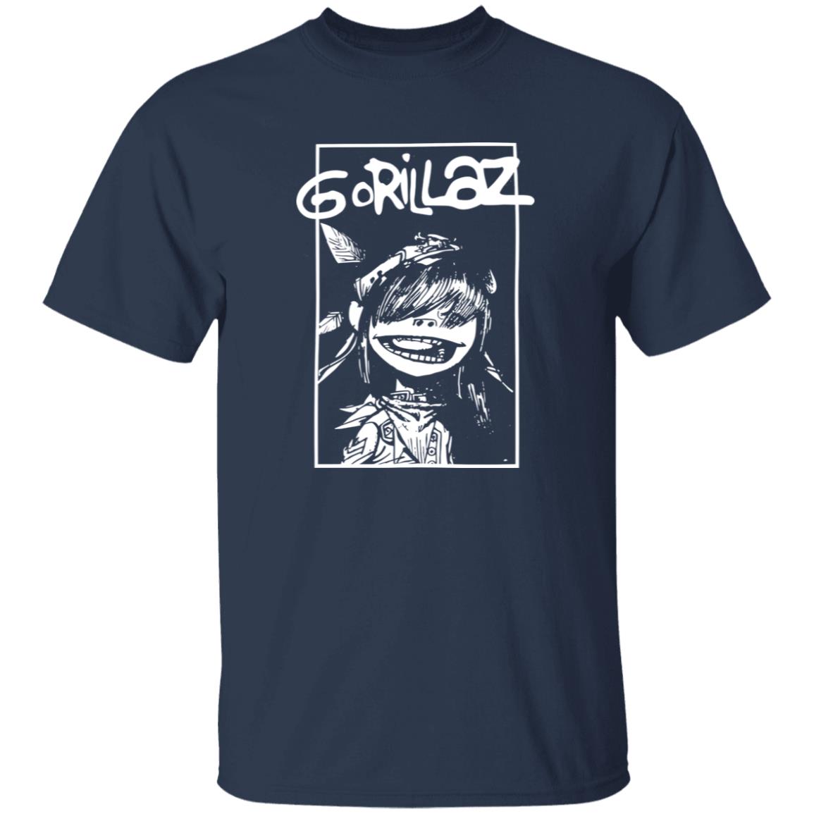 1049-9966-108654555 Gorillaz Cartoon Character Vintage Alternative Rock Band Artwork Shirt