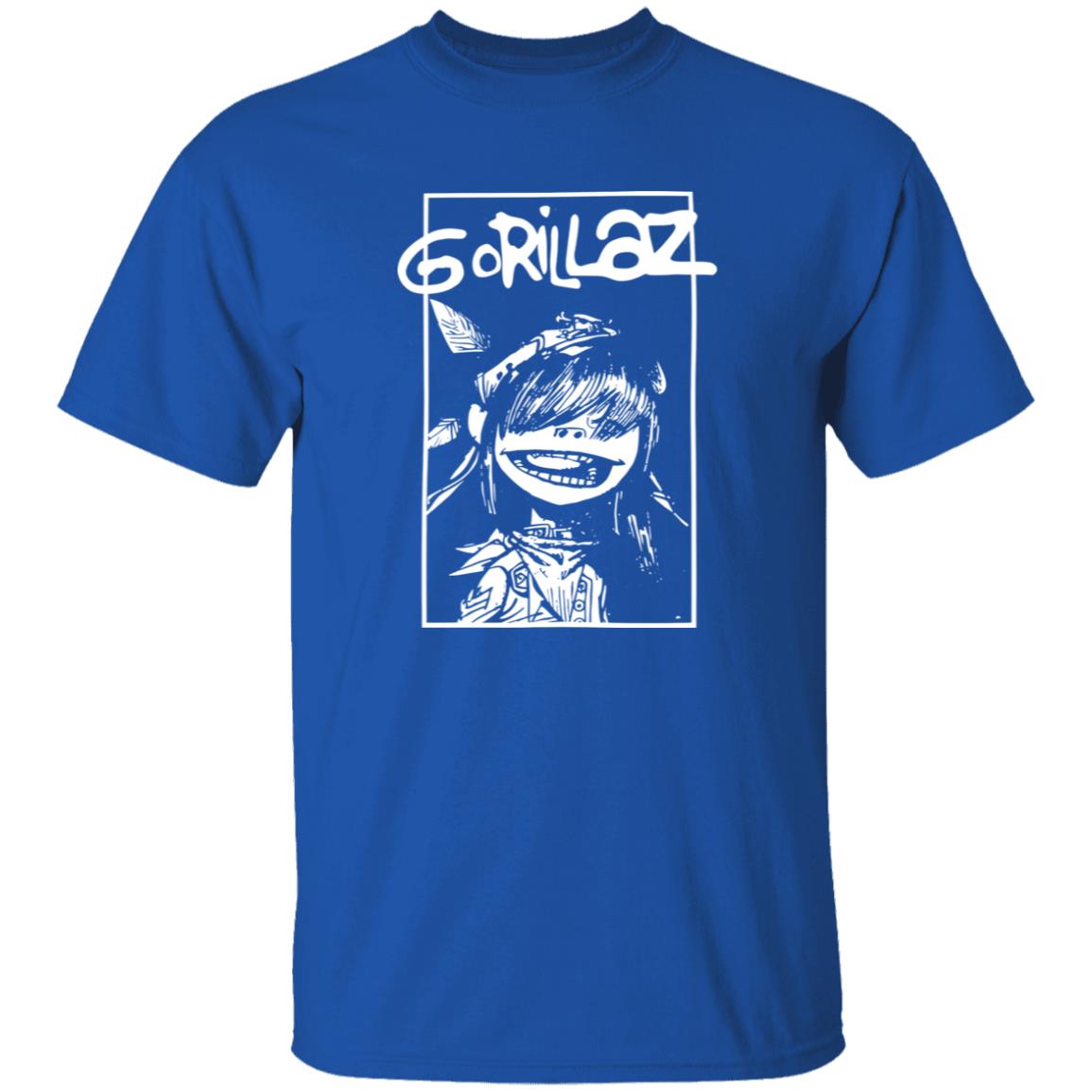 1049-9971-108654555 Gorillaz Cartoon Character Vintage Alternative Rock Band Artwork Shirt