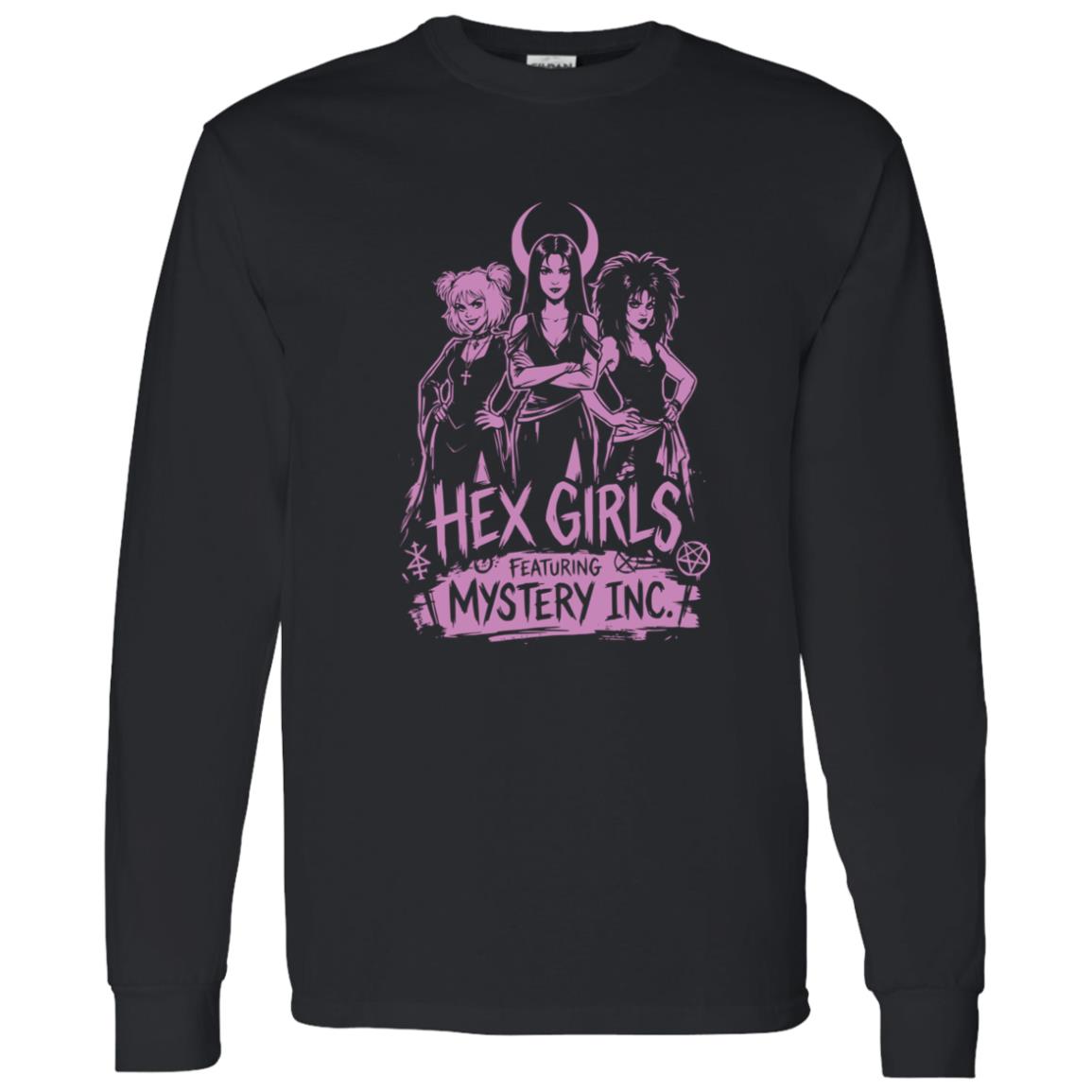1062-10145-108654563 Hex Girls Mystery Inc Gothic Band Graphic Shirt – Print Performance & Wear Analysis